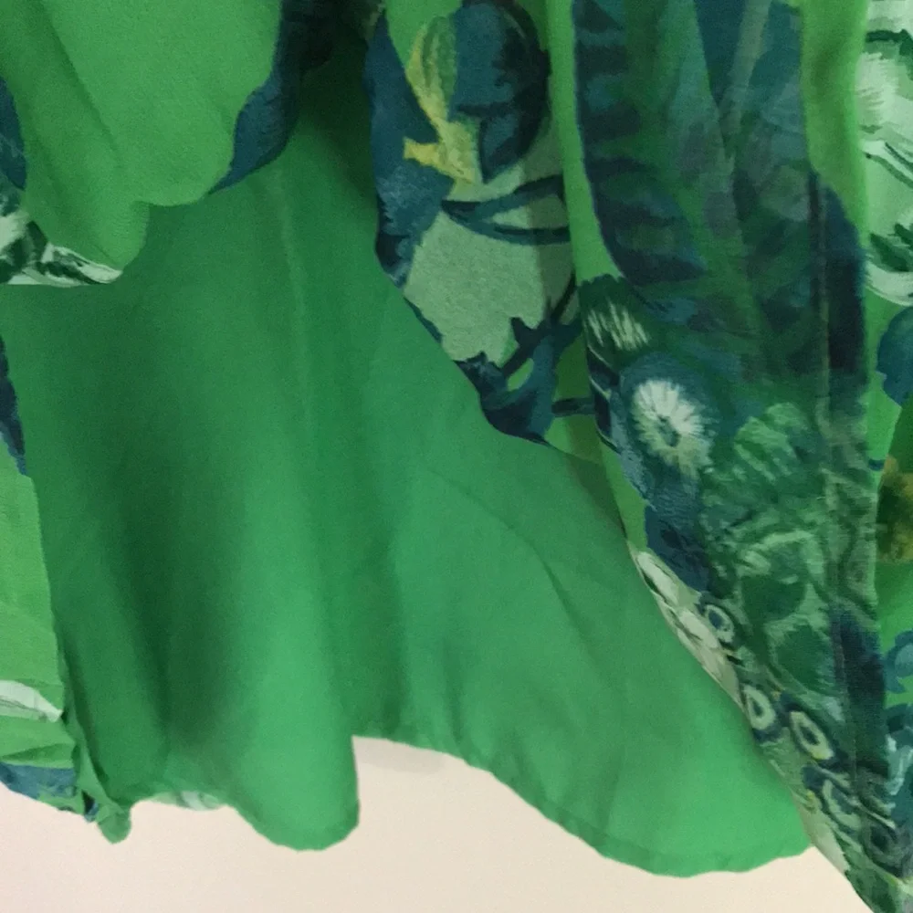 NEW Asos Collection Soft Skater Dress‎ In Green Bouquet Floral